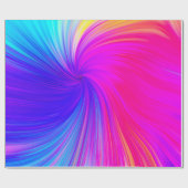 Vibrant Color Aesthetic Pattern Geschenkpapier (Flach)