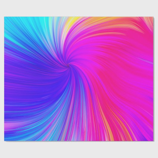 Vibrant Color Aesthetic Pattern Geschenkpapier (Flach)