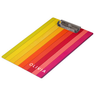 Vibrant Color Aesthetic Pattern Klemmbrett