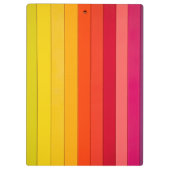 Vibrant Color Aesthetic Pattern Klemmbrett (Rückseite)