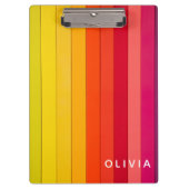 Vibrant Color Aesthetic Pattern Klemmbrett (Vorderseite)