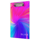 Vibrant Color Aesthetic Pattern Klemmbrett (Links)