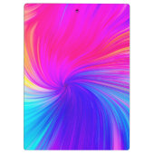 Vibrant Color Aesthetic Pattern Klemmbrett (Rückseite)