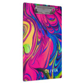 Vibrant Color Aesthetic Pattern Klemmbrett (Rechts)