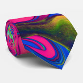 Vibrant Color Aesthetic Pattern Krawatte (Gerollt)