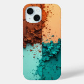 Vibrant Color Block iPhone case (Rückseite)