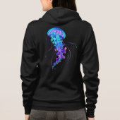 Vibrant Color Glowing Jellyfish Hoodie (Rückseite)