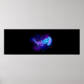 Vibrant Color Glowing Jellyfish Poster (Vorne)