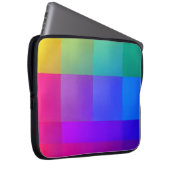 Vibrant Color Grid Laptop Sleeve (Vorne Rechts)