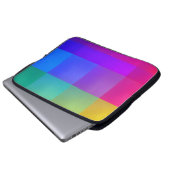 Vibrant Color Grid Laptop Sleeve (Vorne Knopf)