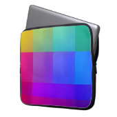 Vibrant Color Grid Laptop Sleeve (Vorderseite Links)