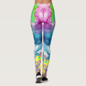 Vibrant Color Splash Graphic Leggings (Rückseite)