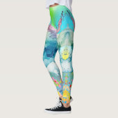 Vibrant Color Splash Graphic Leggings (Links)