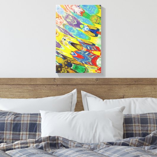 Vibrant Color Wave Leinwanddruck (Insitu (Schlafzimmer))