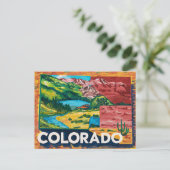 Vibrant Colorado Karte Malerei (Stehend Vorderseite)