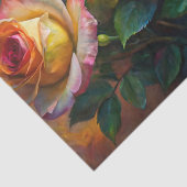 Vibrant Colorful Spring Roses Decoupage Seidenpapier (Detail)