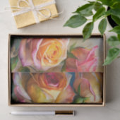 Vibrant Colorful Spring Roses Decoupage Seidenpapier (Geschenk)