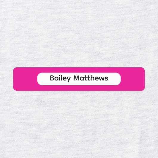 Vibrant Colors Kid Name Rectangle Name Sticker (Design 1)