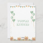 Vibrant Confetti Birthday Bash Einladung (Rückseite)