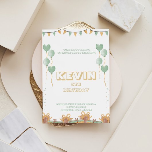 Vibrant Confetti Birthday Bash Einladung