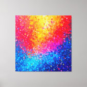 Vibrant Confetti Starburst Art Leinwanddruck (Vorderseite)