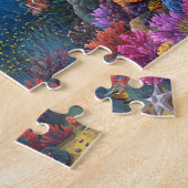 Vibrant Coral Reef Sea Turtle Scene Puzzle (Seite)