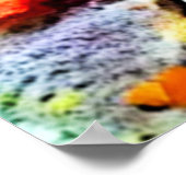 Vibrant Coral Reef Sea Wonder Art Poster (Ecke)