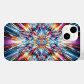 Vibrant Crystal Burst Phone Case Abstract Geometri (Rückseite (Horizontal))