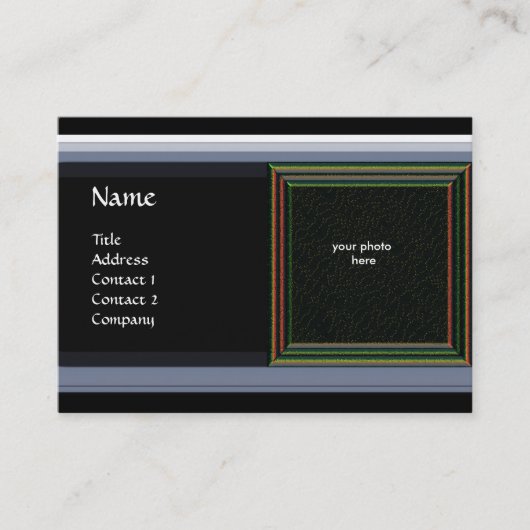 VIBRANT DAMASK MEMORY MONOGRAM Edelstein rot Visitenkarte (Vorderseite)