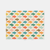 Vibrant Desert Botanical Throw Blanket  Fleecedecke (Vorderseite (Horizontal))