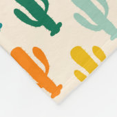 Vibrant Desert Botanical Throw Blanket  Fleecedecke (Ecke)