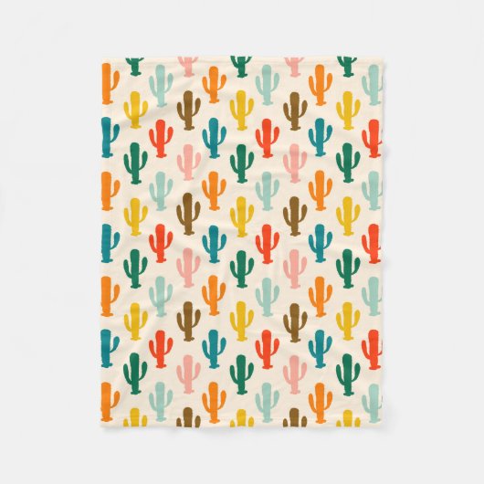 Vibrant Desert Botanical Throw Blanket  Fleecedecke (Vorderseite)