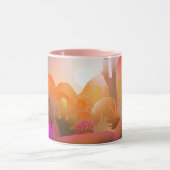 Vibrant Desert Sunset Scenic Nature Tasse (Zentrum)