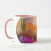 Vibrant Desert Sunset Scenic Nature Tasse (Links)