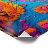 Vibrant Dia de los Muertos in Charro Outfi Poster (Ecke)