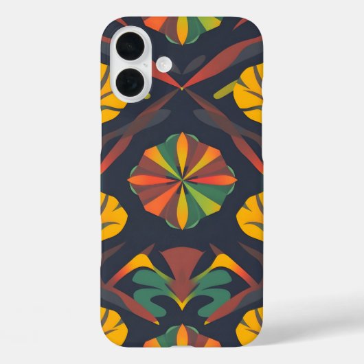 Vibrant Digital Print iPhone16 Case - Bold Seamles (Rückseite)