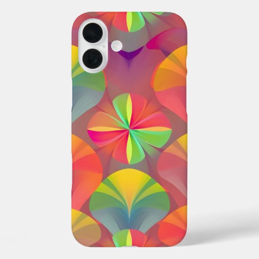 Vibrant Digital Print iPhone16 Case - farbenfroher (Rückseite)