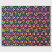 Vibrant Diwali Mandala Mirage Geschenkpapier (Flach)