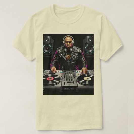 "Vibrant DJ Print T - Shirt: Elevate Your Style" T-Shirt (Design vorne)