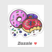   Vibrant Donut Sticker  (Blatt)