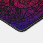 Vibrant Doodle Art Schreibtischunterlage (Ecke)