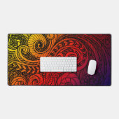 Vibrant Doodle Art Schreibtischunterlage (Tastatur & Maus)
