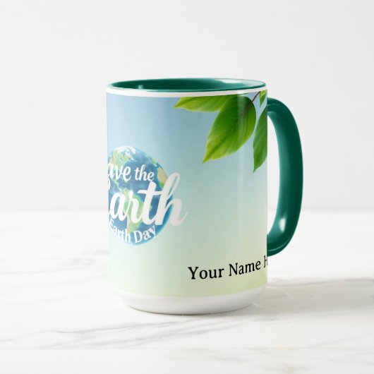 Vibrant Dopamine Eco-Guardians' Embrace Tasse (VorderseiteRechts)