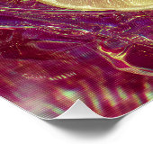 Vibrant Dragon Fruit Lemon Bowl Poster (Ecke)