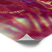 Vibrant Dragon Fruit Lemon Bowl Poster (Ecke)