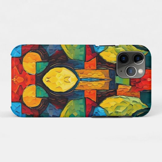 Vibrant Dreams Geometry – Bold Modern Abstract Art Case-Mate iPhone Hülle (Rückseite (Horizontal))
