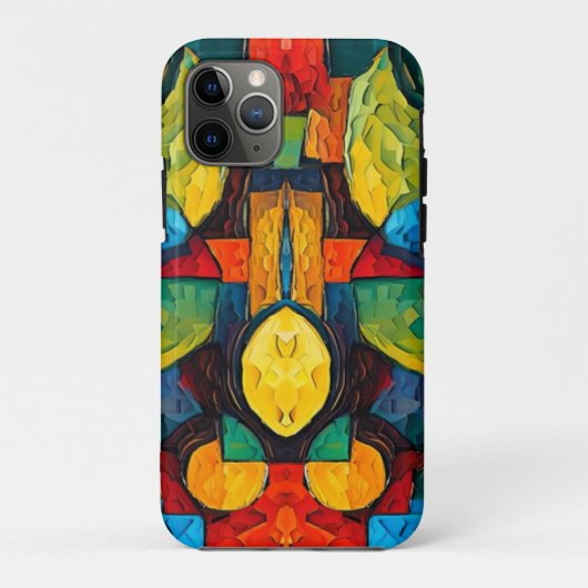 Vibrant Dreams Geometry – Bold Modern Abstract Art Case-Mate iPhone Hülle (Rückseite)