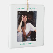 Vibrant Elf Green | Leichtes und Verheiratetes Fot Keramikornament (Rechts)