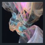 Vibrant Energy Swirl Pink Turquoise Glow Fotodruck<br><div class="desc">Swirling ribbons of electric turquoise, vivid magenta, fiery coral, golden yellow, peach, and deep teal twist in a radiant, semi-transparent energy burst. Gossamer threads and luminous veils flow outward from a glowing pink-magenta core against pure black, creating intense motion, depth, and high-vibrational light. The composition radiates creative ignition, emotional awakening,...</div>