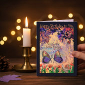 Vibrant Enjoy the Little Things Butterfly Birthday Karte